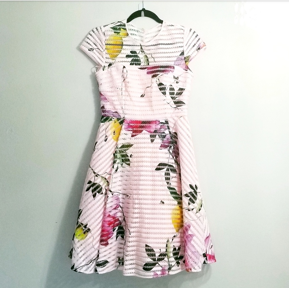 🔥LAST 1🔥NWT TED BAKER FLORAL DRESS - Picture 4 of 10